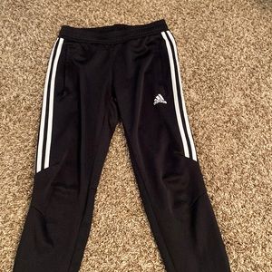 Black Adidas sweatpants